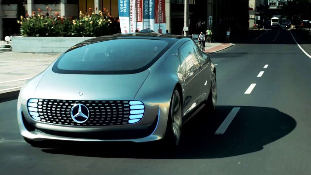 The future of self-driving cars. Mercedes-Benz.